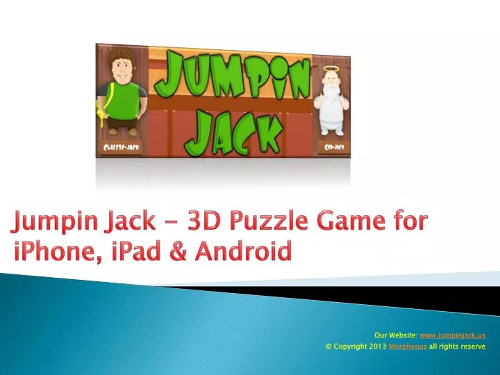 jumpin jack 3d puzzle game for iphone ipad android