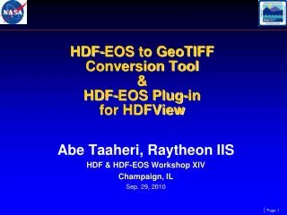 hdf eos to geotiff conversion tool hdf eos plug in for hdfview