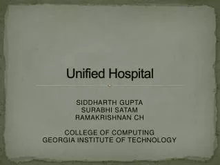 Unified Hospital