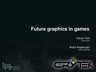 Future graphics in games