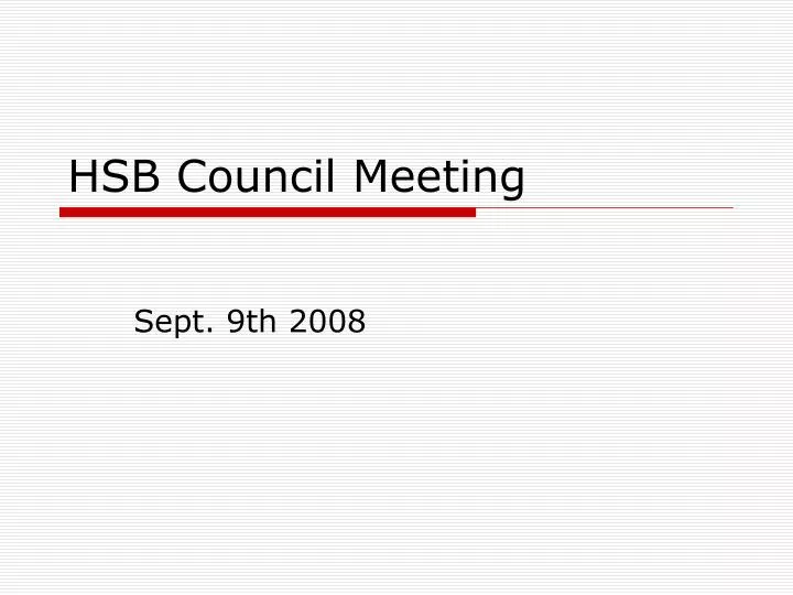 hsb council meeting