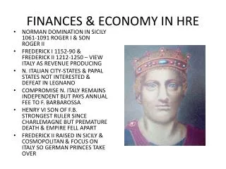 FINANCES &amp; ECONOMY IN HRE