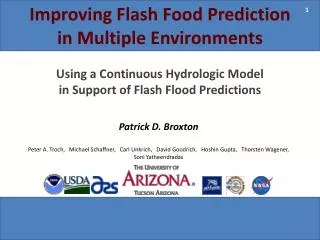 Improving Flash Food Prediction in Multiple Environments