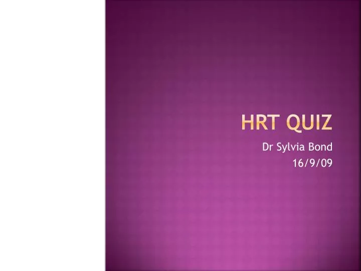 hrt quiz