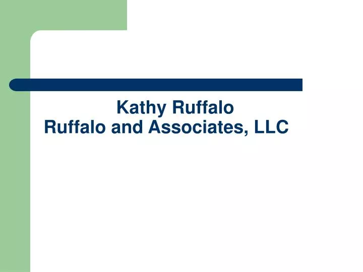 kathy ruffalo ruffalo and associates llc