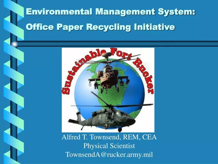 environmental management system office paper recycling initiative