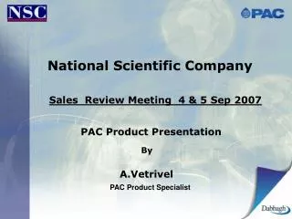 National Scientific Company