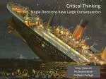 Critical Thinking - slide 1