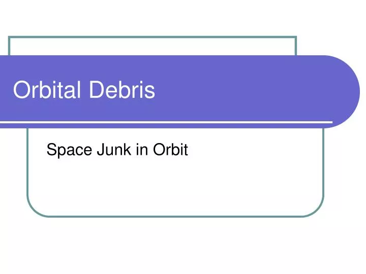 orbital debris