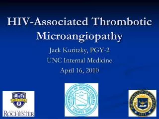 HIV-Associated Thrombotic Microangiopathy