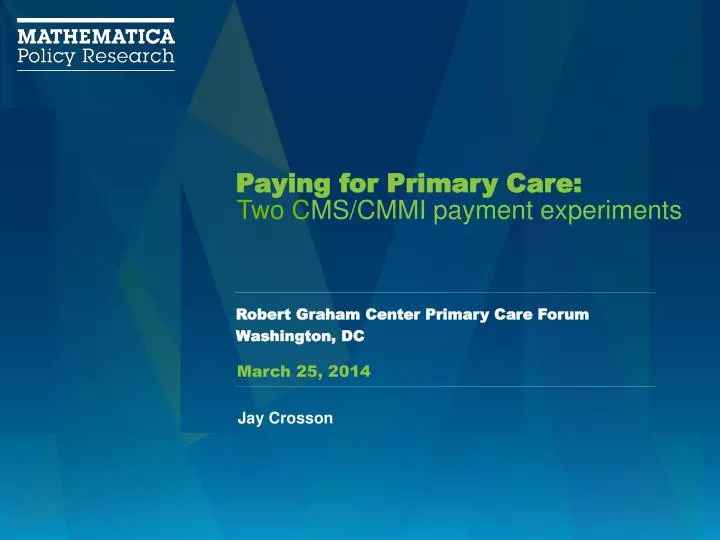paying for primary care