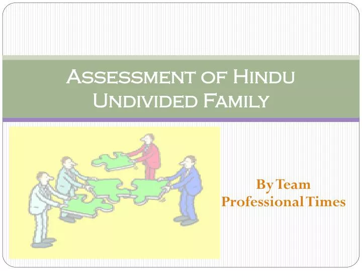 assessment of hindu undivided family