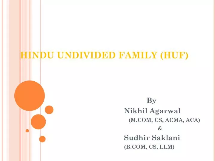 hindu undivided family huf