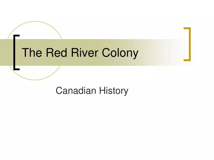 the red river colony