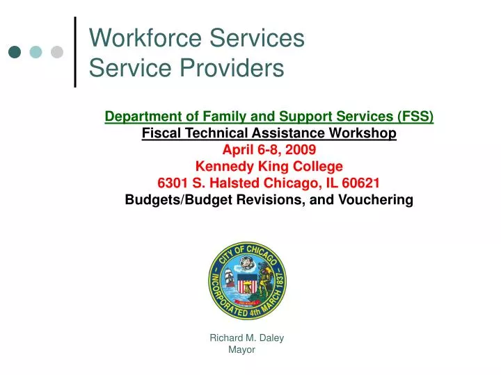 workforce services service providers