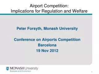 Airport Competition: Implications for Regulation and Welfare