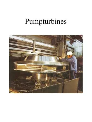 Pumpturbines