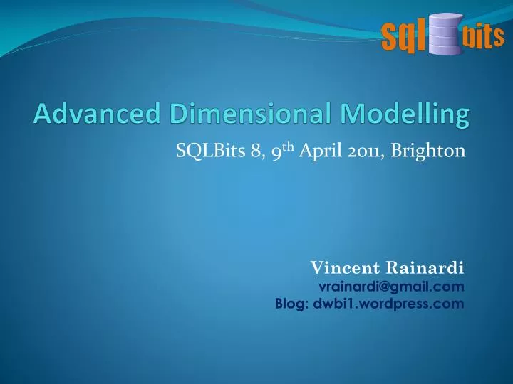 advanced dimensional modelling