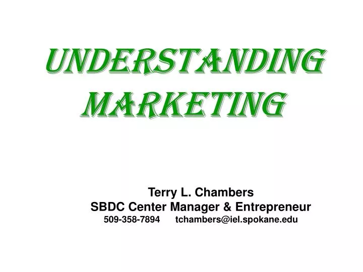 understanding marketing