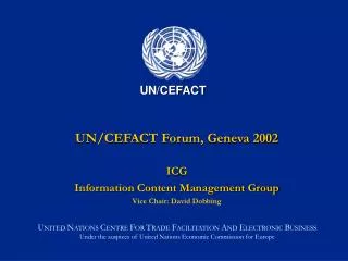 UN/CEFACT Forum, Geneva 2002