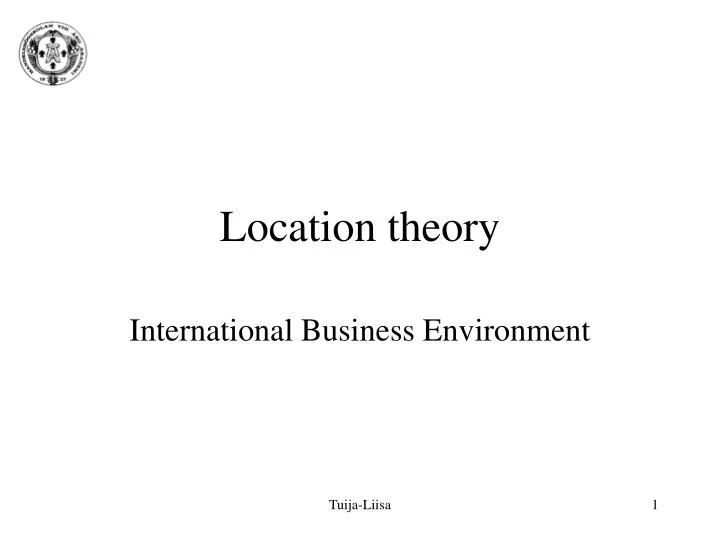 location theory