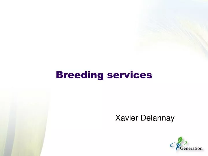 breeding services