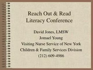 Reach Out &amp; Read Literacy Conference