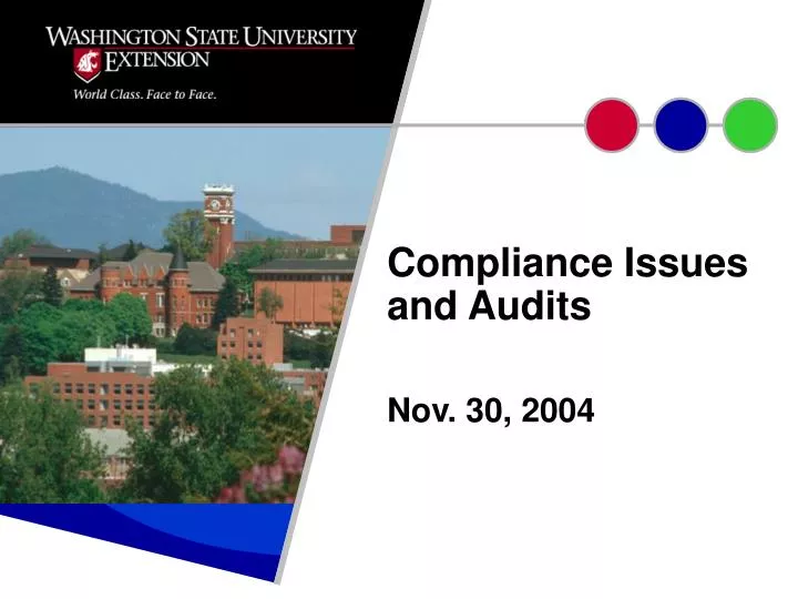compliance issues and audits