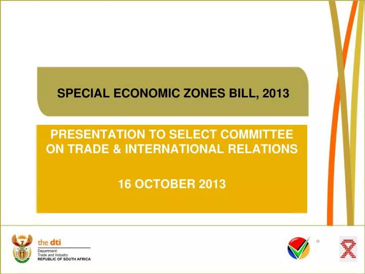 special economic zones bill 2013