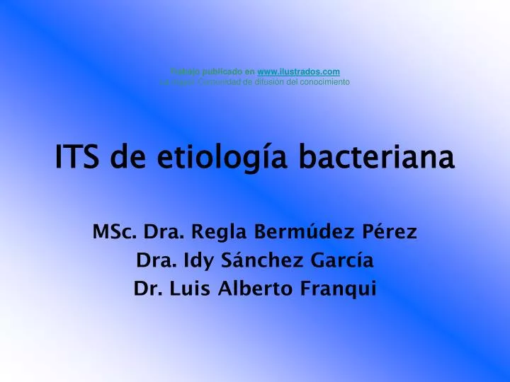 its de etiolog a bacteriana