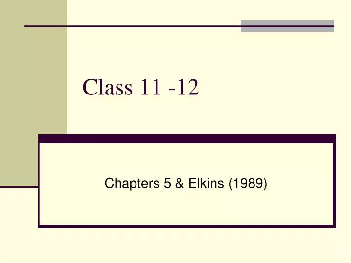 class 11 12