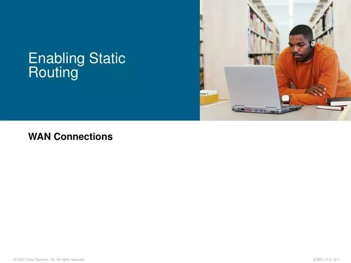 enabling static routing