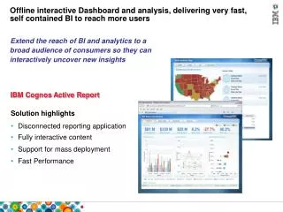 IBM Cognos Active Report