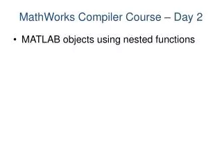 MATLAB objects using nested functions
