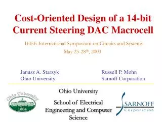 Cost-Oriented Design of a 14-bit Current Steering DAC Macrocell