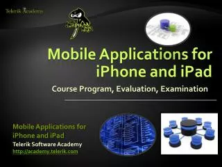 Mobile Applications for iPhone and iPad