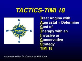 TACTICS-TIMI 18