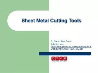 Sheet Metal Cutting Tools