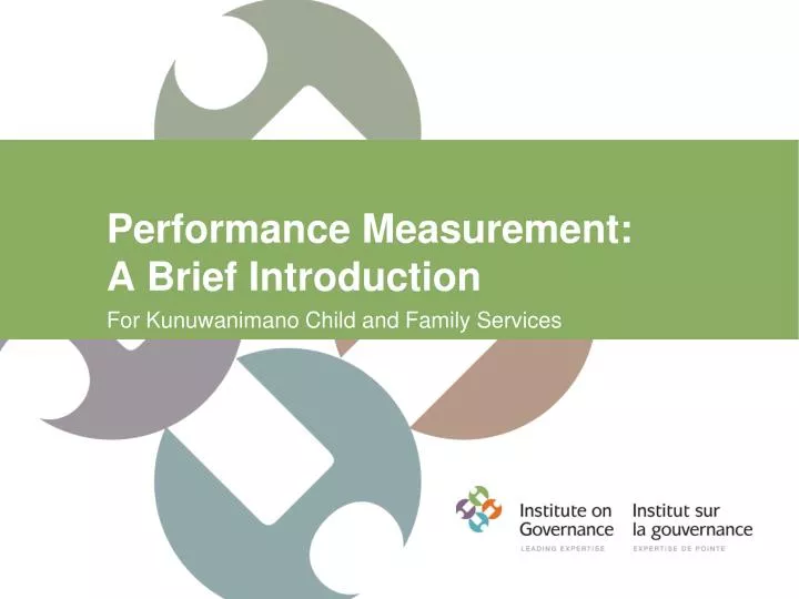 performance measurement a brief introduction