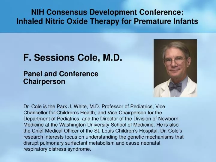 nih consensus development conference inhaled nitric oxide therapy for premature infants