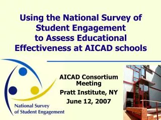 AICAD Consortium Meeting Pratt Institute, NY June 12, 2007