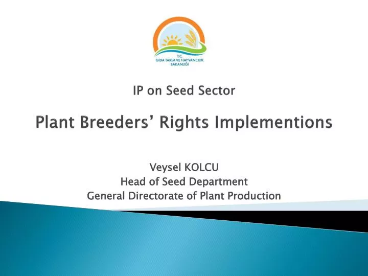 ip on seed sector plant breeders rights implementions