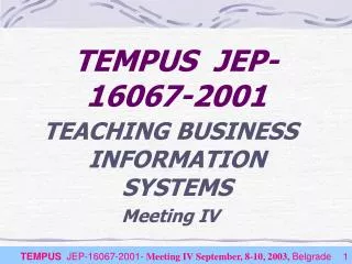 TEMPUS JEP-16067-2001