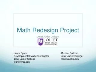 Math Redesign Project