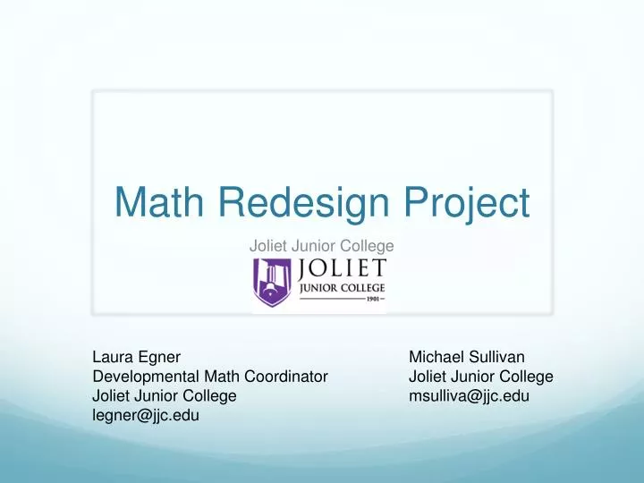 math redesign project