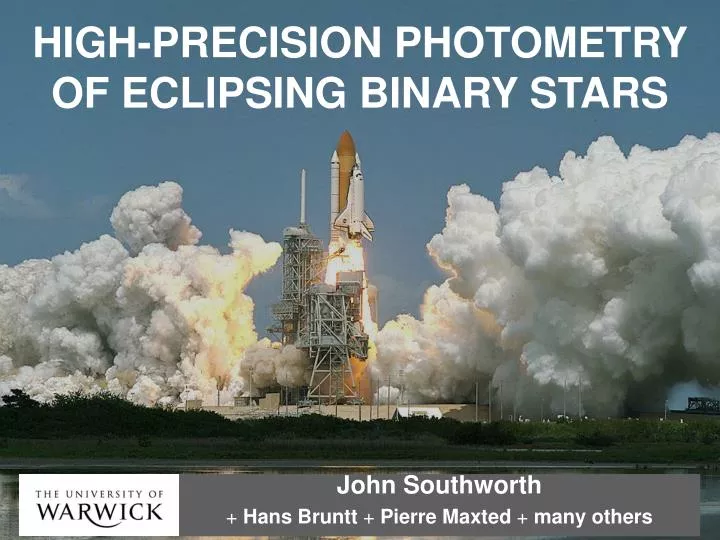 high precision photometry of eclipsing binary stars
