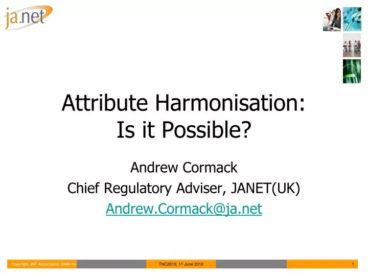 attribute harmonisation is it possible
