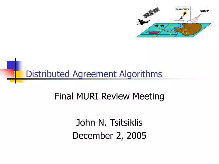 distributed agreement algorithms