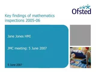 Key findings of mathematics inspections 2005-06
