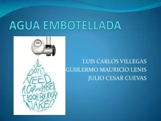 agua embotellada